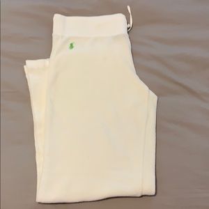 Polo Sport White Terry Cloth Pants